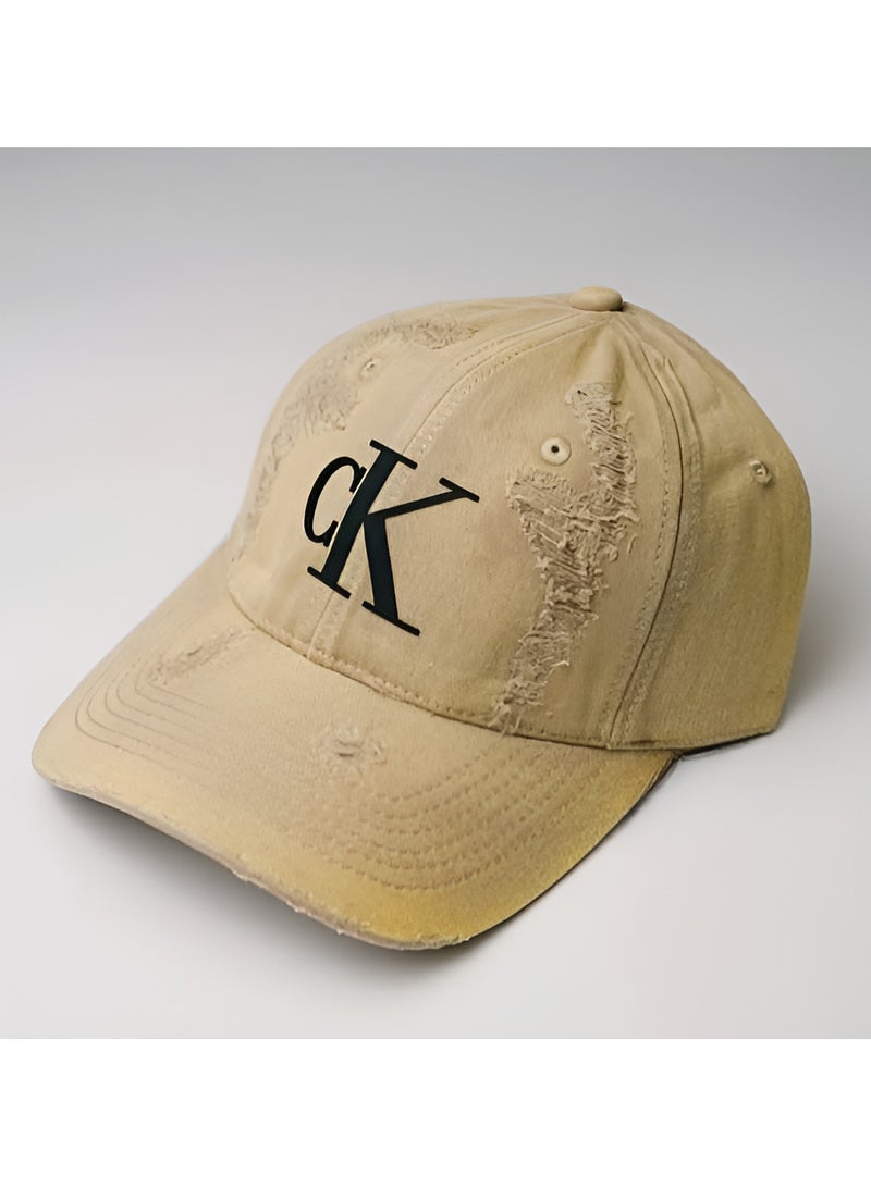 CALVIN KLEIN JEANS PLUS Calvin Klein Distressed "CK" Logo Baseball Cap 