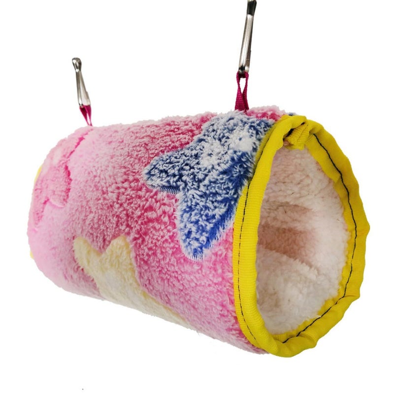 Soft Pet Hanging Hammock Bed Plush Warm Nest For Small Animals Birds 17x10cm Random Color - Image 2