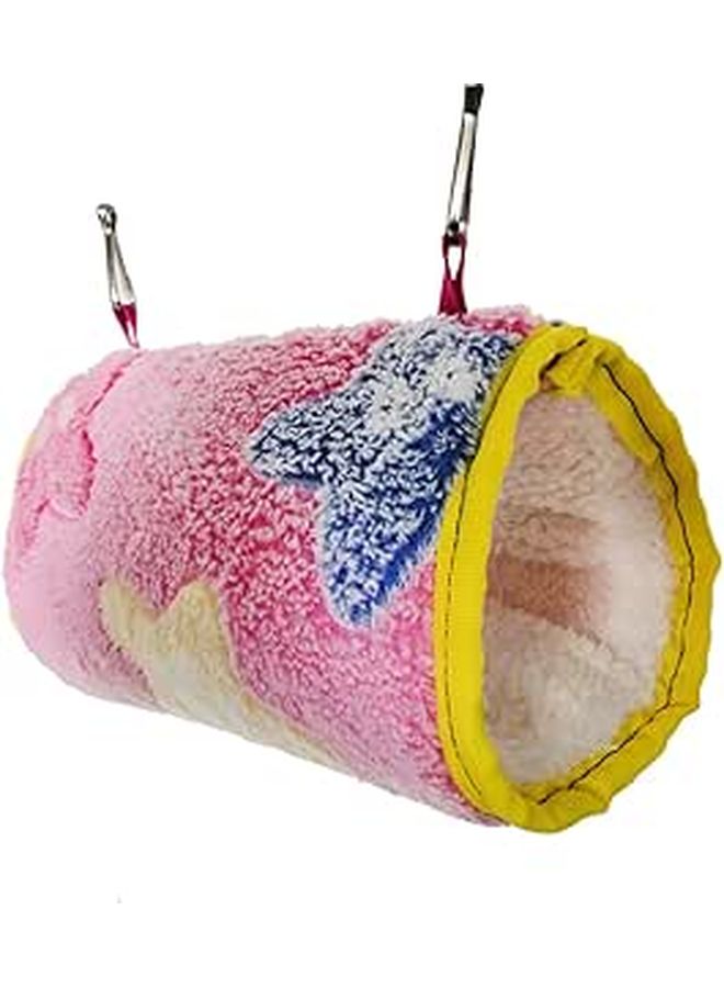 Soft Pet Hanging Hammock Bed Plush Warm Nest For Small Animals Birds 17x10cm Random Color - Image 1