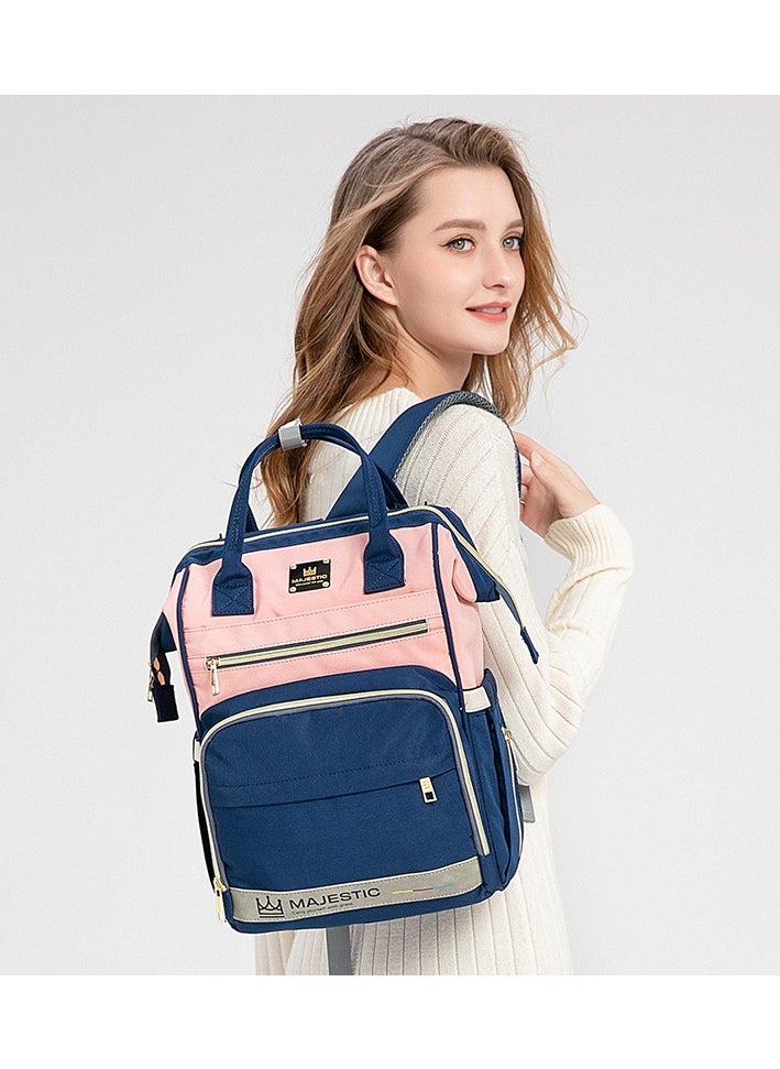 Majestic 133 3 Pcs Baby Maternity Diaper Fashion Waterproof Multifunctional large capacity backpack bag - Unicorn Violet  - Image 2