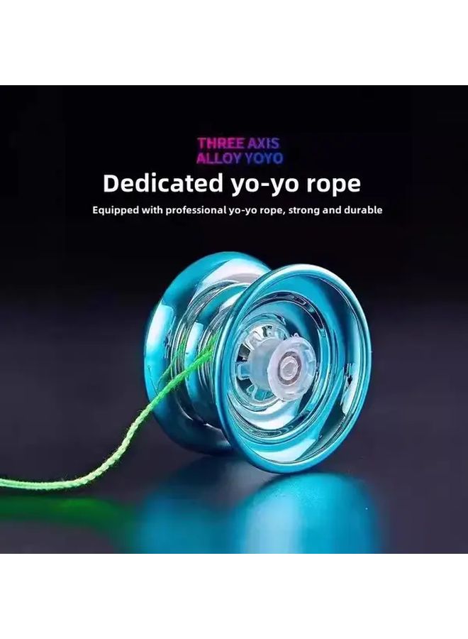 Professional Yo-Yo Competition Special Automatic Spinning Alloy Version Red For Boys Birthday Christmas Gifts Halloween Handouts - Image 3