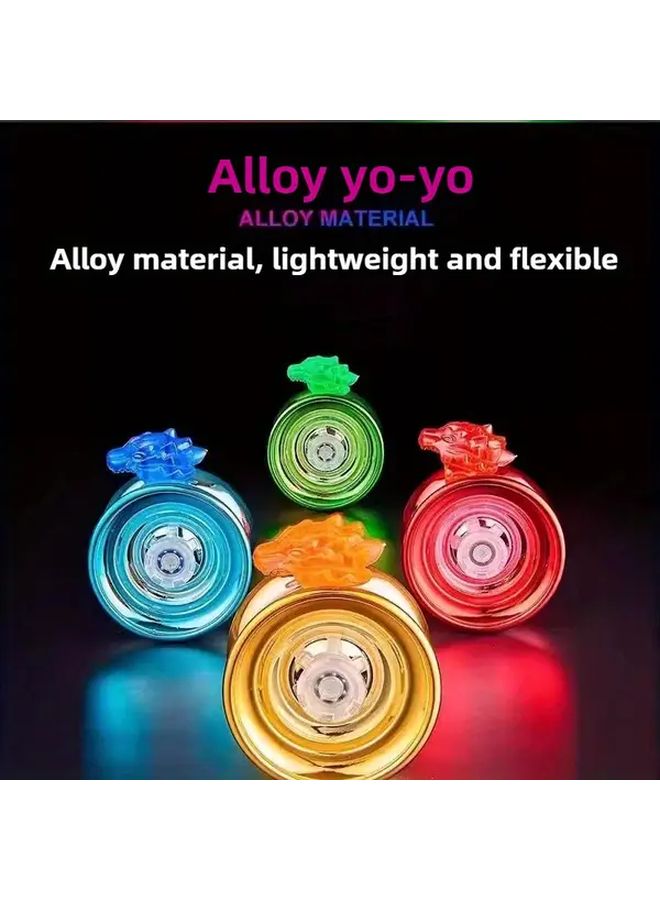 Professional Yo-Yo Competition Special Automatic Spinning Alloy Version Red For Boys Birthday Christmas Gifts Halloween Handouts - Image 5