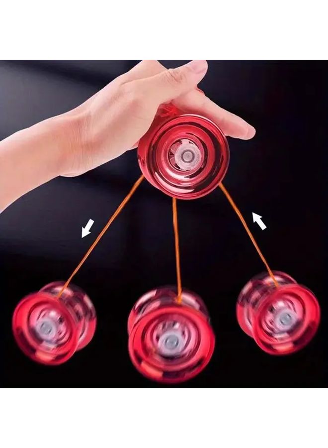 Professional Yo-Yo Competition Special Automatic Spinning Alloy Version Red For Boys Birthday Christmas Gifts Halloween Handouts - Image 1
