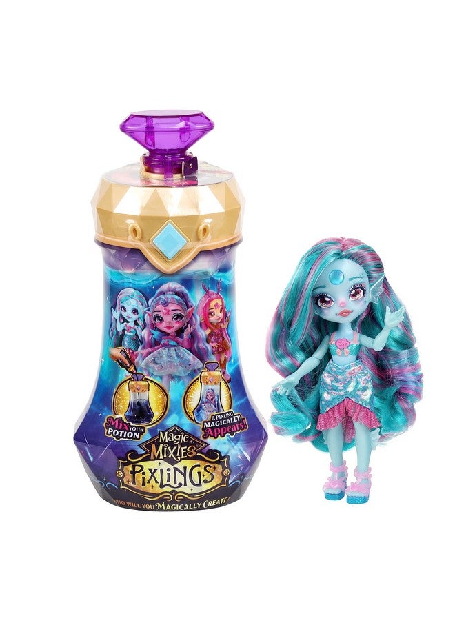 ماجيك ميكس ميكسيز ماجيك بيكسلينج. مارينا حورية البحر بيكسلينج. ابتكر واخلط جرعة سحرية تكشف بطريقة سحرية عن دمية بيكسلينج جميلة بحجم 6.5 بوصة داخل زجاجة جرعة! هدايا للأطفال من سن 5 سنوات فما فوق. - Image 1