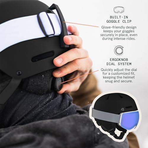Retrospec Comstock Ski Helmet - Snowboard Helmet for Adults & Youth - Adjustable Fit with Protective Shell and Breathable Vents for Men, Women, Boys & Girls - Image 4