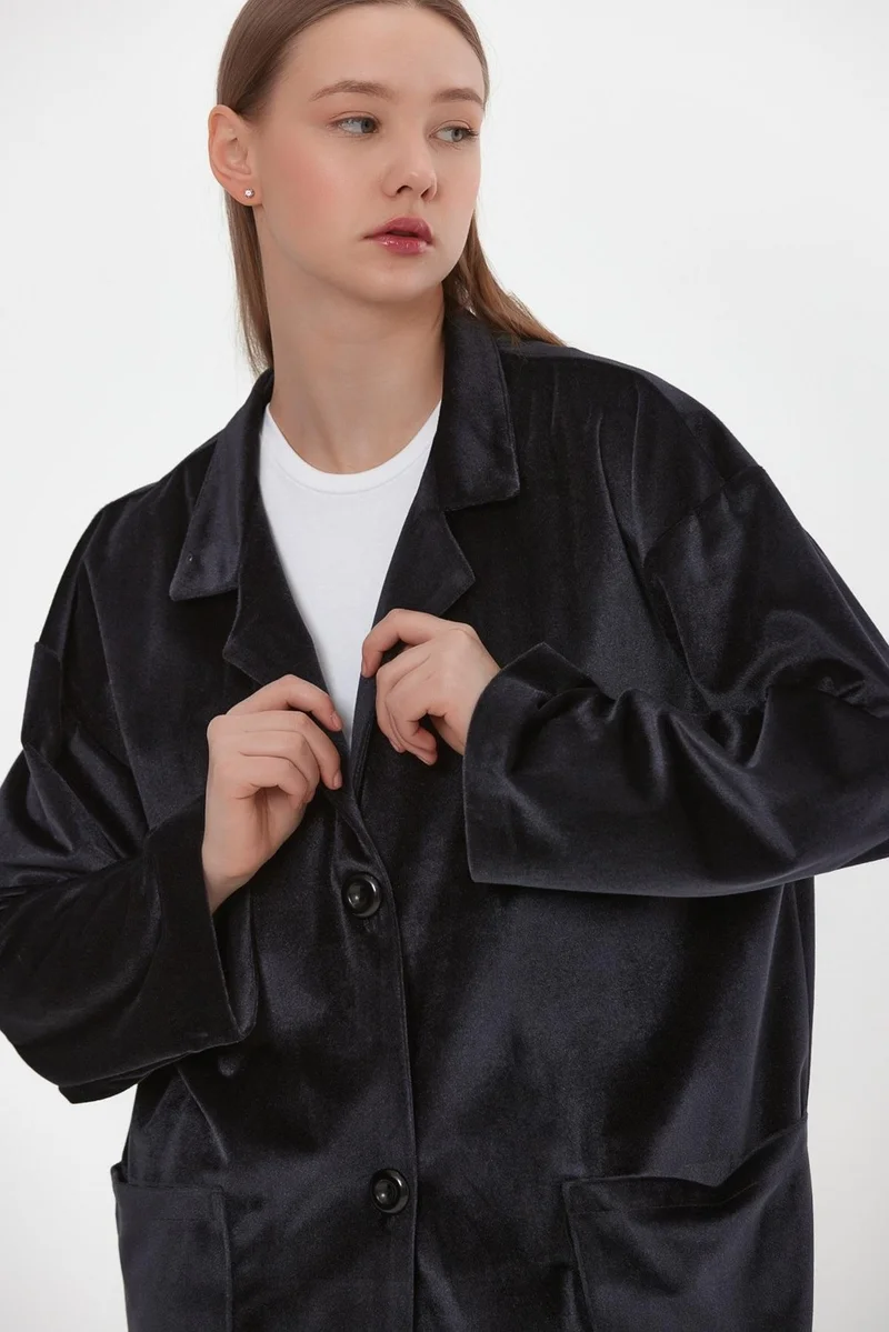 Alexander Gardi Oversize Trench Coat with Pockets (B23-26801)
