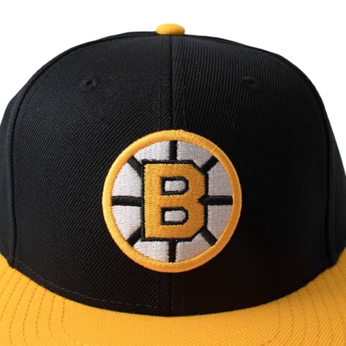 AMERICAN NEEDLE 400 Series Officially Licensed NHL Team Hat, Boston Bruins, Black/Gold (400A1V-BBR) - Image 3