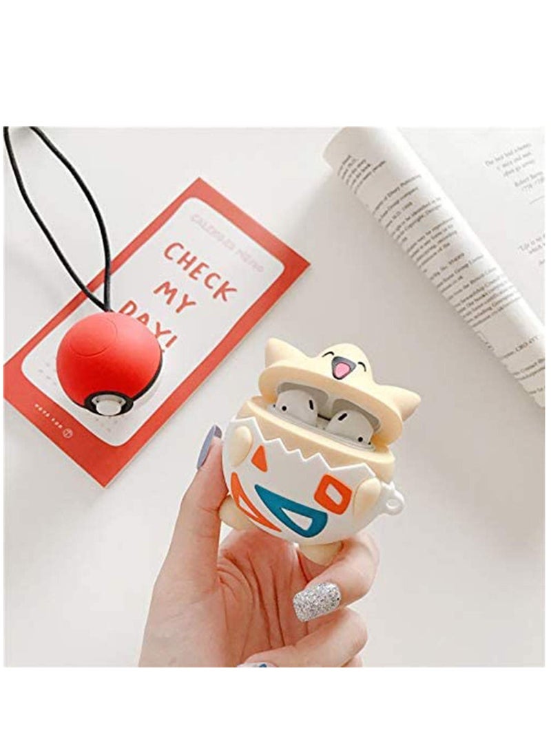 Case for Apple Airpods 1&2, Cute 3D Funny Cartoon Character Soft Silicone Catalyst Cover, Fashion Cases for Girls Kids Teens Air pods