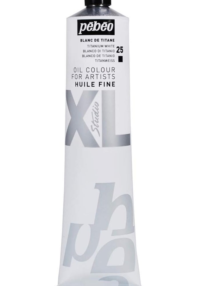 PEBEO Fine Oil XL 200 ML - Titanium White Oil Paint for Artists - Image 1