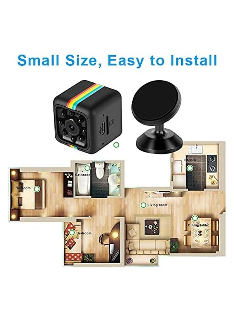 ماركة غير محددة كاميرا Mini Spy HD 1080P لاسلكية مخفية، كاميرا مربية صغيرة للمنزل IP واي فاي، كاميرا أمان لكشف الحركة عن بعد مع رؤية ليلية للمنزل والمكتب  - Image 2