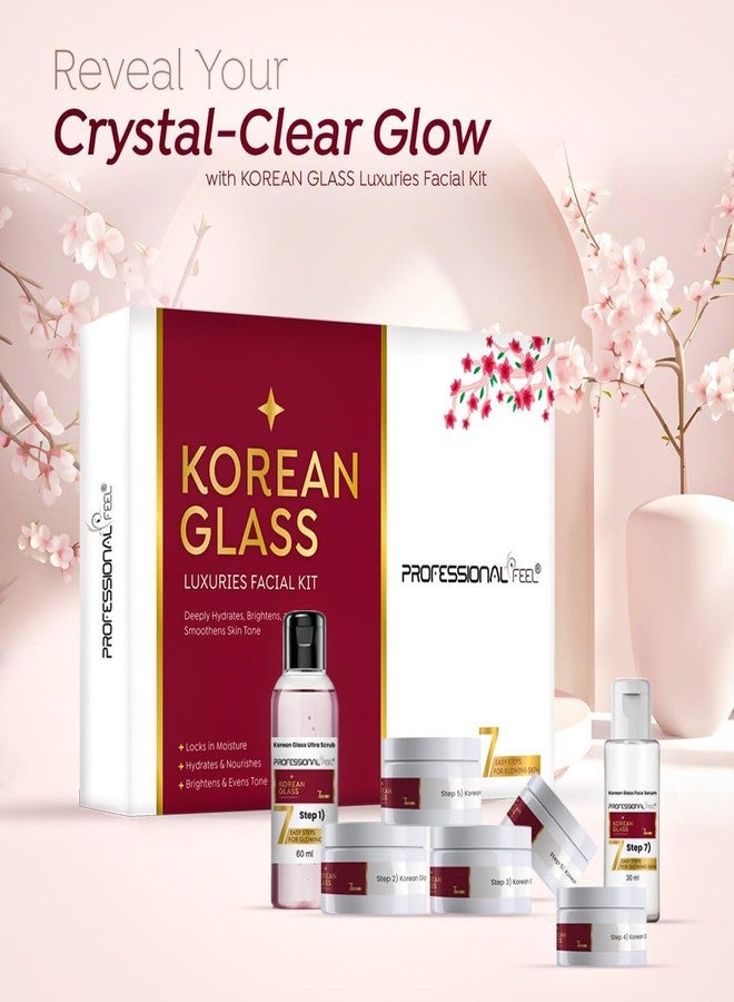 Professional Feel Korean Glass Luxuries Facial Kit, Crystal Clear Glow, Deeply Hydrates (Set of 7) 300 gm - Image 4