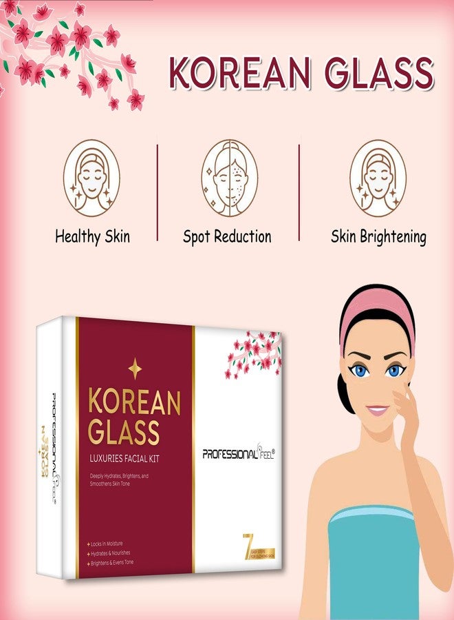 Professional Feel Korean Glass Luxuries Facial Kit, Crystal Clear Glow, Deeply Hydrates (Set of 7) 300 gm - Image 2