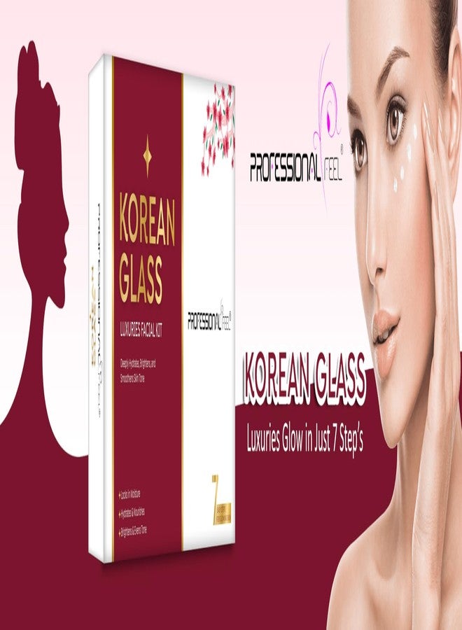 Professional Feel Korean Glass Luxuries Facial Kit, Crystal Clear Glow, Deeply Hydrates (Set of 7) 300 gm - Image 5