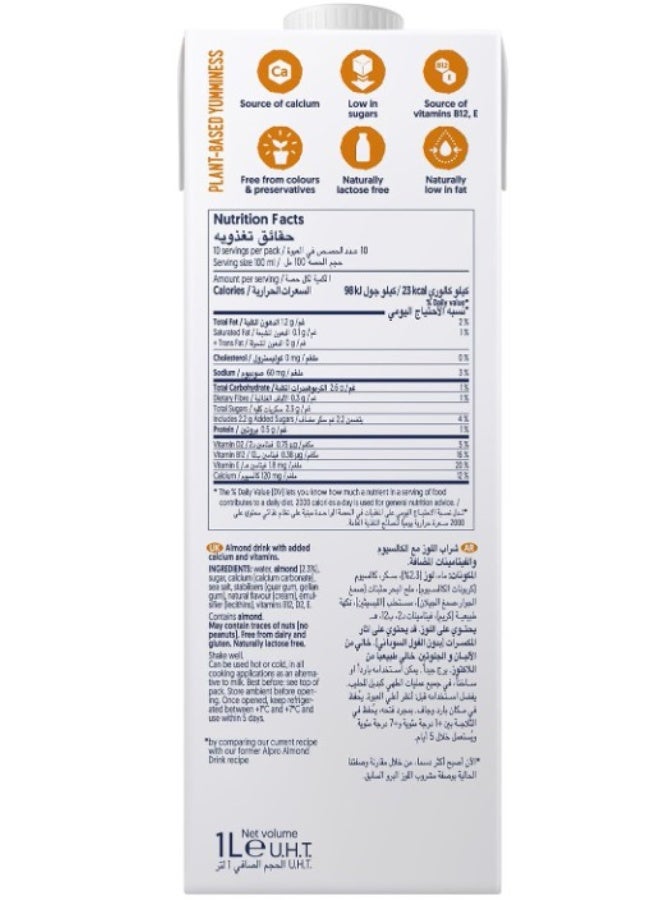 Alpro Roasted Almond Drink, 100% Plant-Based, Lactose & Dairy Free - 1L (Pack of 2) - Image 2