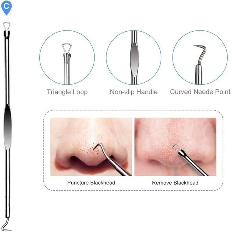 MySouqEg - Store (4 pcs) Acne Needle Set, Treatment for Blackhead, Pimple, and Whitehead Removal, Acne Tool, Stainless Steel - Image 3