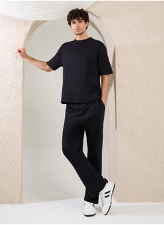 Styli Minimal Printed Oversized T-Shirt and Joggers Set  - Image 2