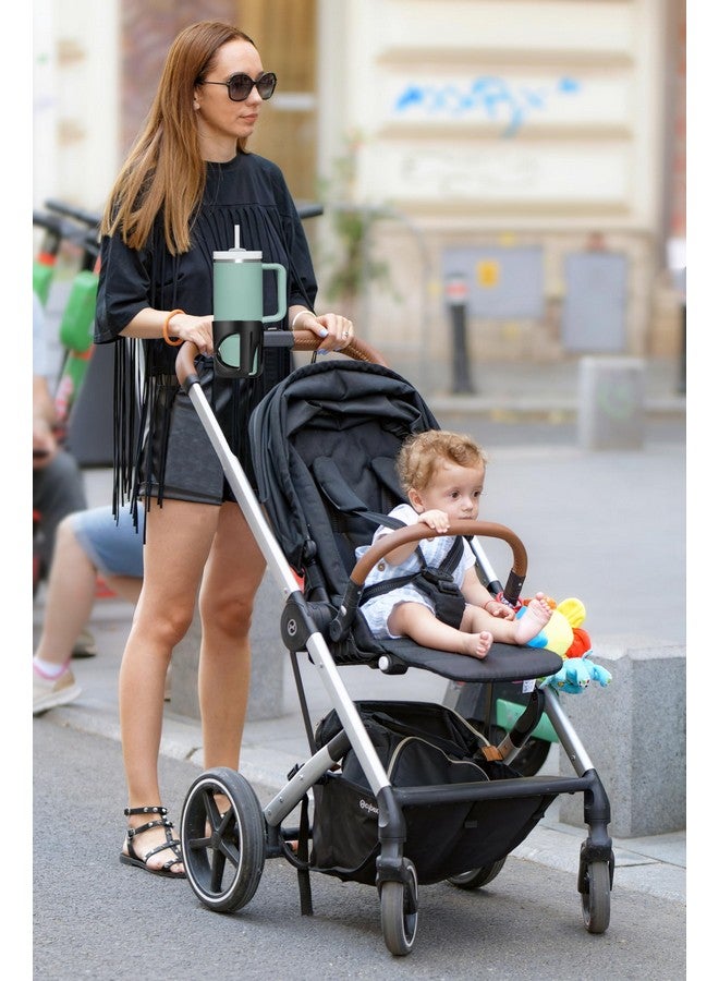 Digital Nc New Stroller Cup Holder for Stanley Quencher H2.0 (30 & 40 Oz. Models), Also Compatible with Stanley IceFlow (20 & 30 Oz. Models) - Gray - Image 1
