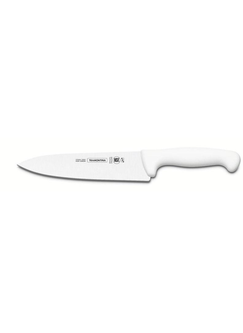 TRAMONTINA Since 1911,Made in Brazil-  Professional 14" Steak Knife with Stainless Steel Blade and White Polypropylene Handle  - Image 1
