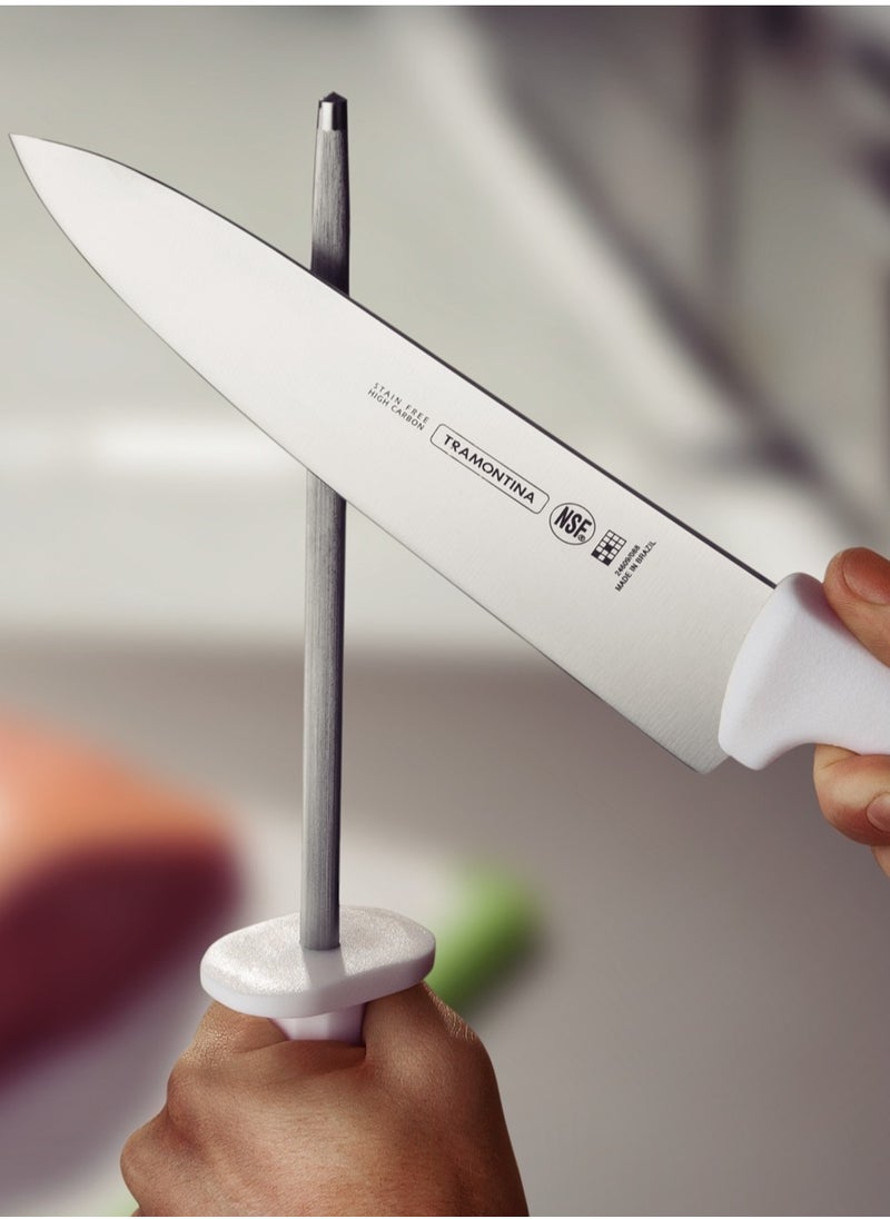 TRAMONTINA Since 1911,Made in Brazil-  Professional 14" Steak Knife with Stainless Steel Blade and White Polypropylene Handle  - Image 3