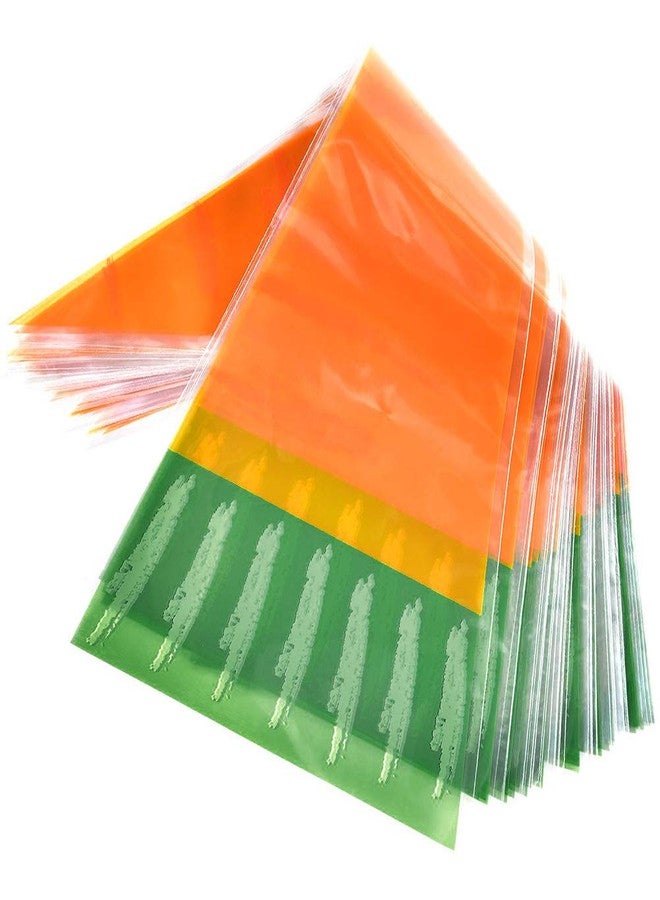 FOCCTS 200Pcs Easter Carrot Cone Cello Bags Carrot-Shaped Goody Bags, Carrot Shaped Plastic Treat Bags Bunny Party Favors for Kids - Image 5