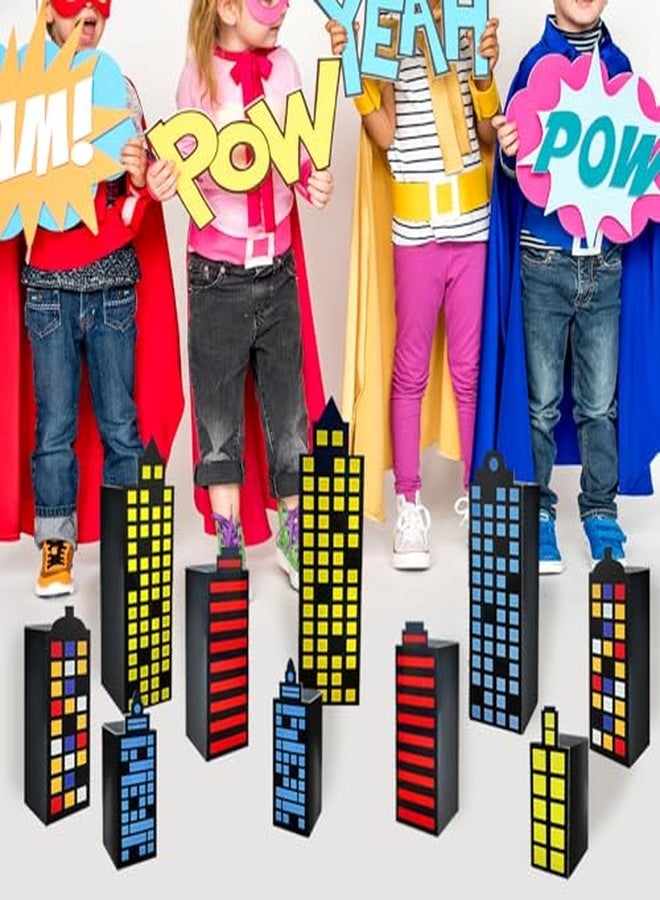 Bexlora 12 Pcs Hero Party Favor Boxes, Mixed Sizes Candy Treat Goodie Gifts Centerpiece Boxes for Hero Birthday Party Decorations Supplies Favors - Image 5
