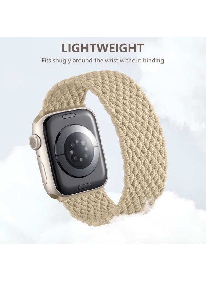 Zedoli Braided Solo Loop Compatible with Apple Watch Band 38mm 40mm 41mm 42mm 44mm 45mm 46mm 49mm for Women Men,Stretchy Nylon Sport Elastic Strap for iWatch Bands Series 10 9 8 7 6 5 4 3 2 1 SE - Image 4