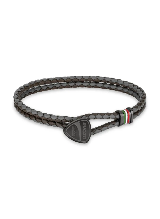 Ducati Corse Ducati Scudetto Grey Bracelet For Men - DTAGB2137506