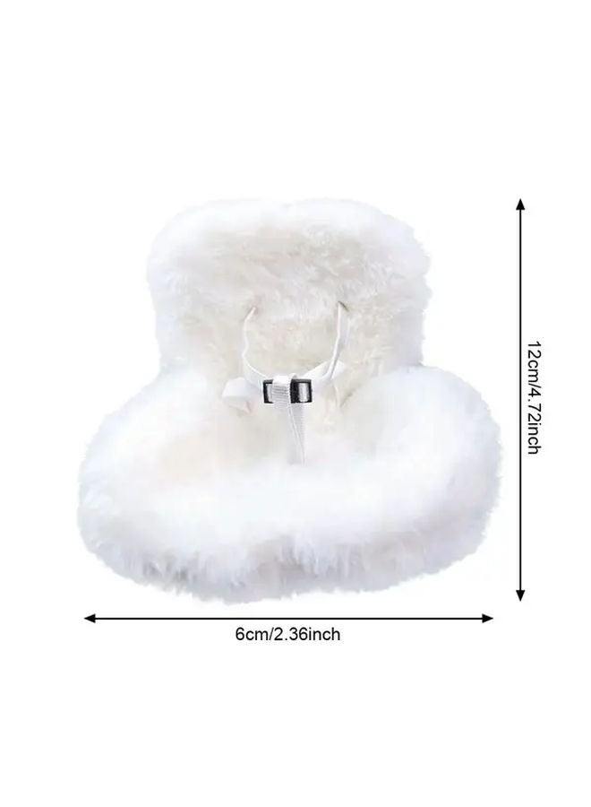 Gray Mini Plush Car Seats Soft Breathable Interior Decoration Gift - Image 2