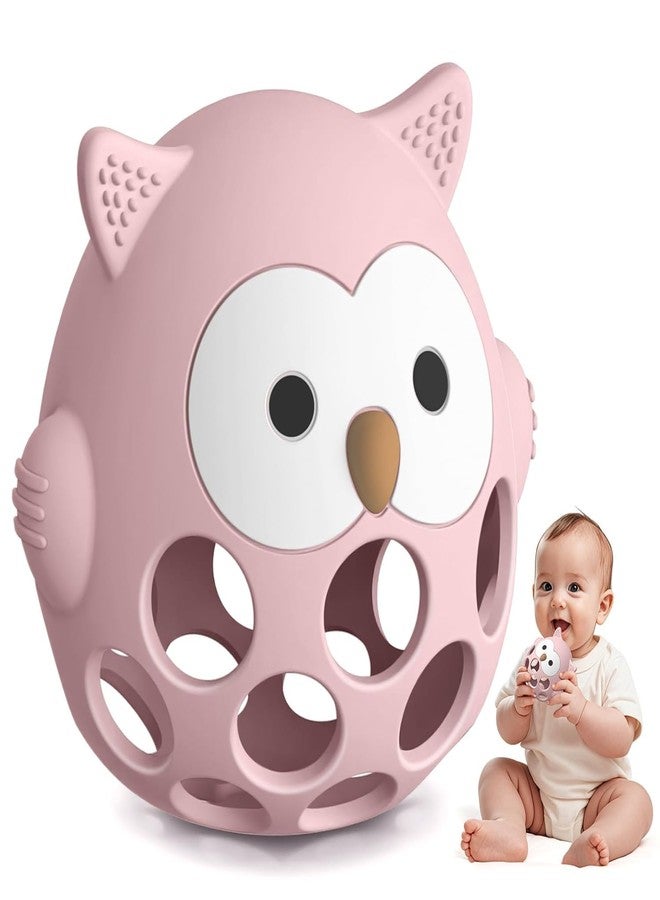 Venditer Baby Toys 0-3 Months, Rattle Toys Newborn 3-6 6-9 Months, Montessori Baby Toys 0-6 Months Baby Games Montessori 1 Year Sensory Games for Babies (Pink) - Image 1