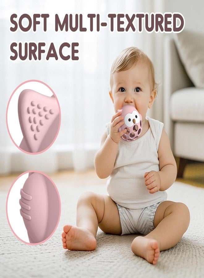Venditer Baby Toys 0-3 Months, Rattle Toys Newborn 3-6 6-9 Months, Montessori Baby Toys 0-6 Months Baby Games Montessori 1 Year Sensory Games for Babies (Pink) - Image 5