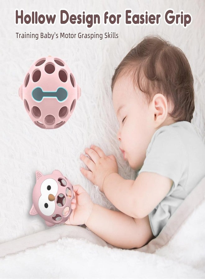 Venditer Baby Toys 0-3 Months, Rattle Toys Newborn 3-6 6-9 Months, Montessori Baby Toys 0-6 Months Baby Games Montessori 1 Year Sensory Games for Babies (Pink) - Image 4