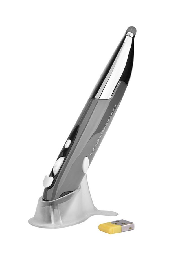 ماوس قلم بصري USB لاسلكي مع قلم إلكتروني لشاشة اللمس السعوية رمادي - Image 1