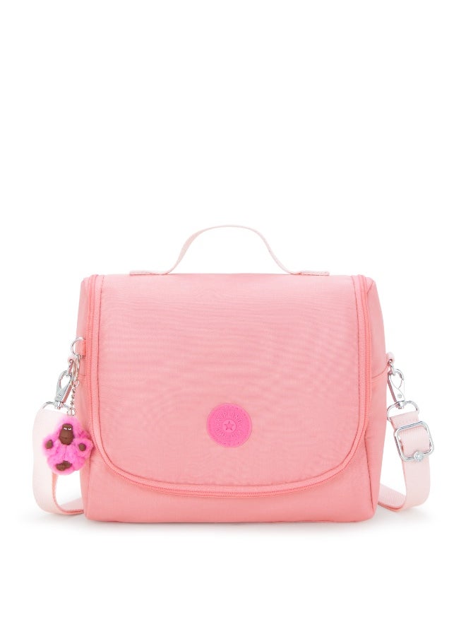 kipling New Kichirou Insulated Kids School Lunchbag with Trolley Sleeve, 0.27 kgs, 6L - Coral Sea (Pink)  - Image 1