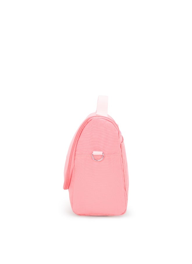 kipling New Kichirou Insulated Kids School Lunchbag with Trolley Sleeve, 0.27 kgs, 6L - Coral Sea (Pink)  - Image 4