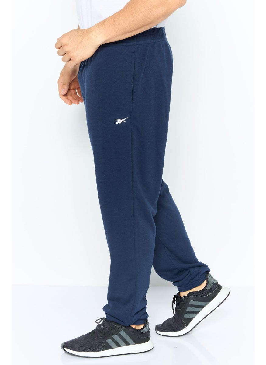 Reebok Men Sportswear Fit Drawstring Training Pants, Navy  - Image 4