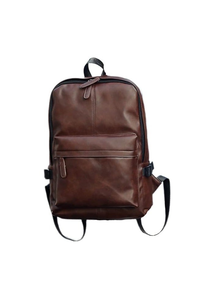 GUDOO Travel Fashion Stylish Leather Shoulder Bag Backpack High Capacity Travel Bag, Waterproof School Computer Bag for Men & Women 15 inch Laptop Bag - Image 1