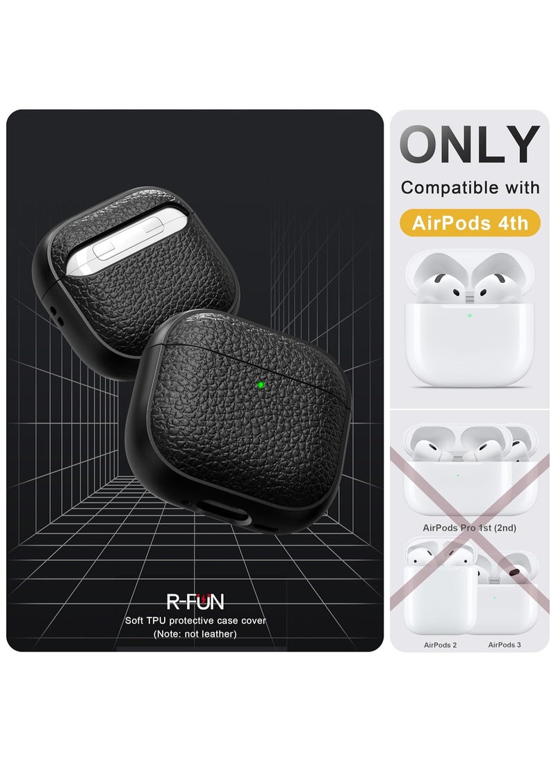 Case Compatible with AirPods 4 Leather Touch Design Protective Case with Hand Strap, Drop-Resistant, Shockproof (Black) - pzsku/Z0538053B07564A33FBB6Z/45/_/1739995749/ac8c80f9-0573-405a-95e4-0255dfd855c2