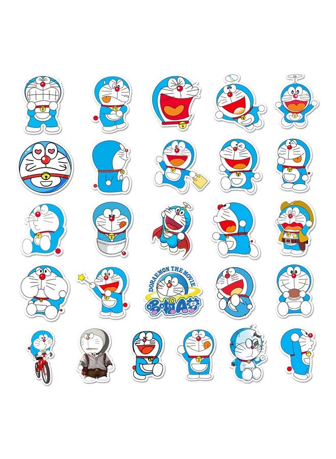 Ash & Roh Cute Cartoon Stickers for Kids, 50 Pcs Cute Stickers for Water Bottles - Cute Stickers Pack Gift for Kids Teen Birthday Party (DOREMON) - Image 3