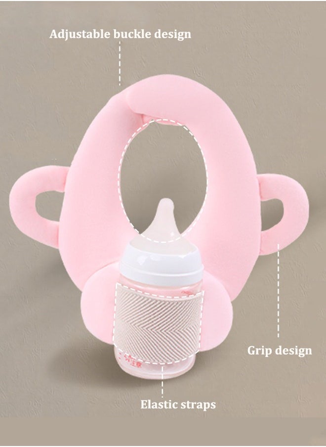 Aissiora Baby bottle holder Baby feeding pillows Nursing pillows Multifunctional pillow for babies Feeding pillow with bottle holder Anti-spitting milk pillow Relieves sore hands  - Image 2
