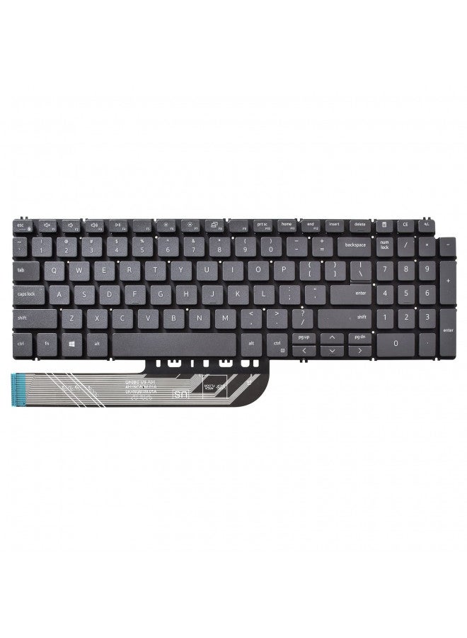 SUNMALL لوحة مفاتيح بديلة SUNMALL متوافقة مع ديل إنسبيرون 15 5501 5502 5508 5584 5590 5593 5594 5598. إنسبيرون 15 3501 3502 3505. إنسبيرون 15 7000 7590 7591 7791 لاتيتيود 3510 تخطيط أمريكي بدون إضاءة خلفية - Image 1