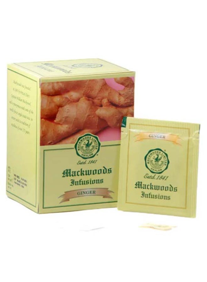 GINGER HERBAL INFUSION IN 25 ENVELOPED TEA BAGS - 37.5g