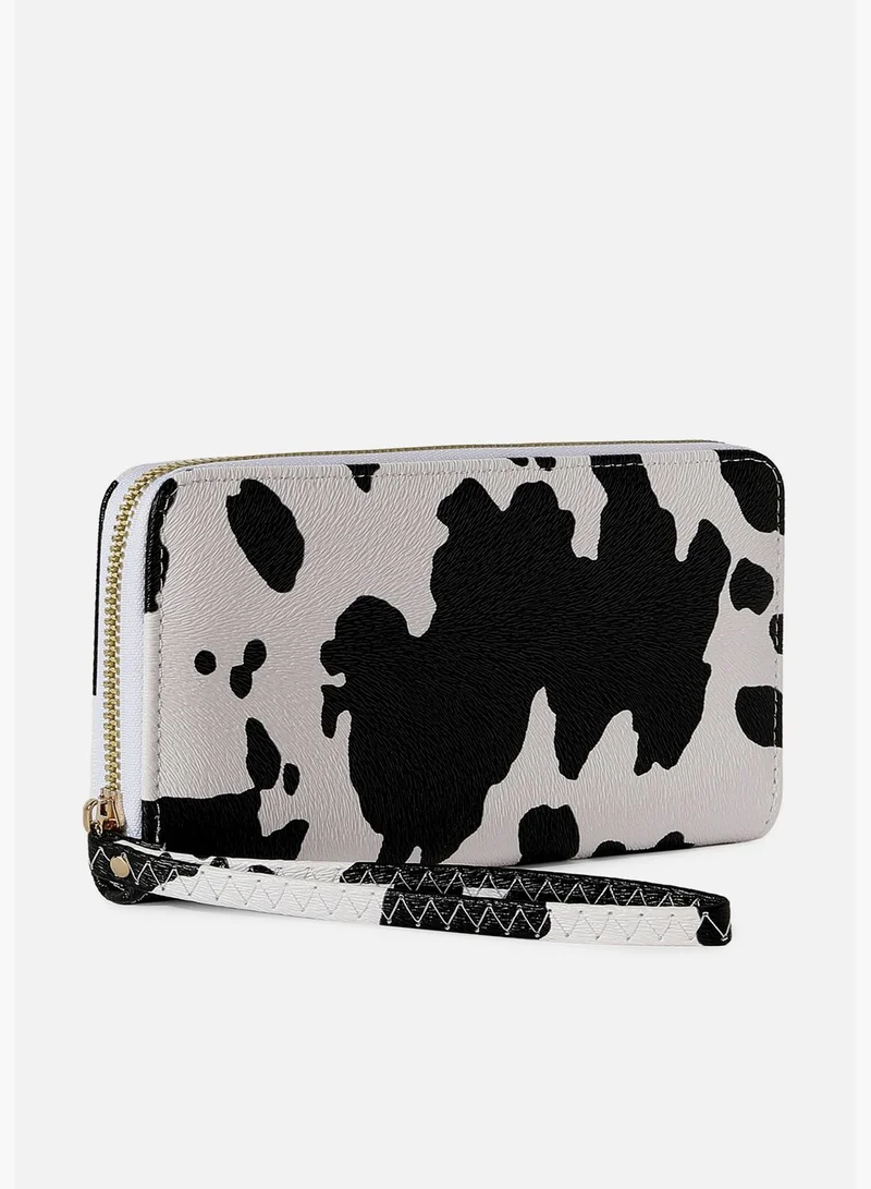Haute Sauce Printed Casual Regular Wallet with Zip Lock For Women