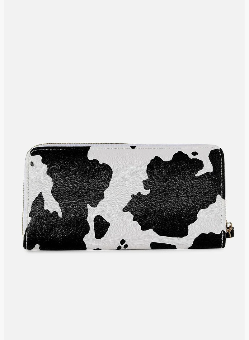 Haute Sauce Printed Casual Regular Wallet with Zip Lock For Women