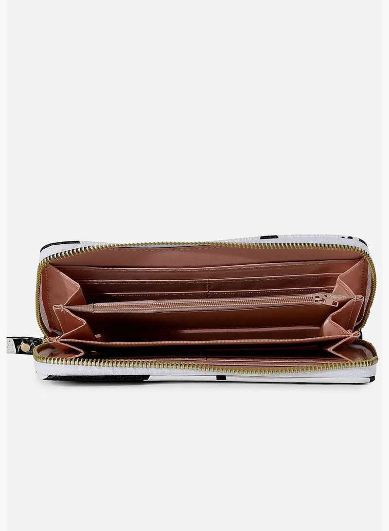 Haute Sauce Printed Casual Regular Wallet with Zip Lock For Women