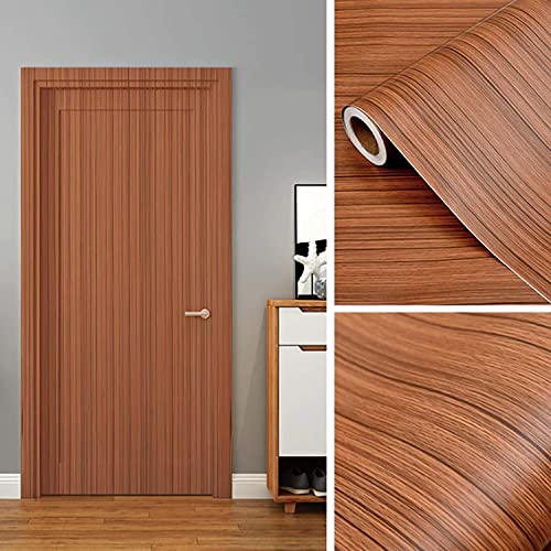 FOKRIM Wooden Wallpaper for Walls (45x500cm)(Length 5-Meter) Sticker Wallpaper Wallpaper for Furniture Peel and Stick Removable Self Adhesive Waterproof Wall Stickers - Image 4