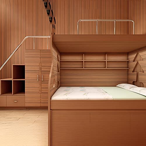 FOKRIM Wooden Wallpaper for Walls (45x500cm)(Length 5-Meter) Sticker Wallpaper Wallpaper for Furniture Peel and Stick Removable Self Adhesive Waterproof Wall Stickers - Image 2