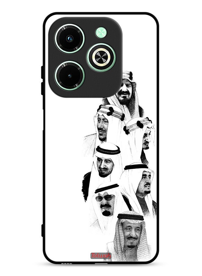 Tolwak Infinix Hot 40i 4G Protective Case Cover Saudi Kings Art B_W - Image 1