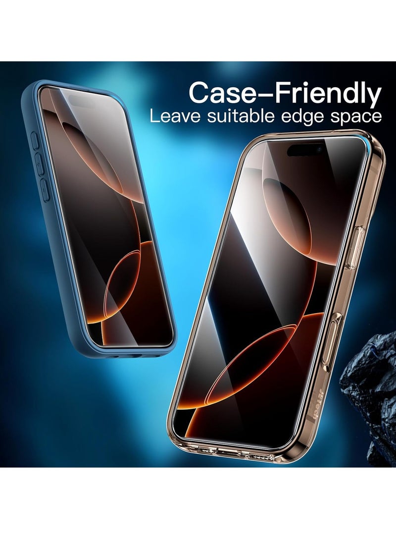 MOCOM [2pack] iPhone 16 Pro Max Screen Protector [6.9 Inch] – 9H+ Ultra Tough Tempered Glass, HD Clear, Anti-Scratch, Anti-Fingerprint, Bubble-Free, Case-Friendly, Easy Installation Frame, Unbreakable Protection for iPhone 16 Pro Max (2025)  - Image 3