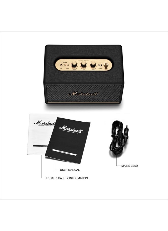Marshall - Acton III Bluetooth Home Speaker, Black - Image 1