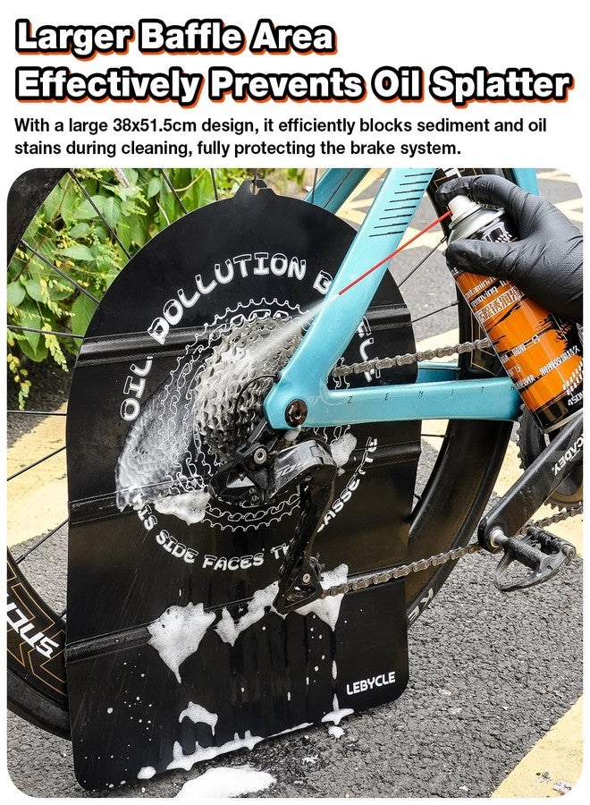 LEBYCLE Bike Disc Brake Cover, Foldable Grime Guard for Bicycle Cleaning, Prevents Oil & Dirt Splash, Easy Storage & Corrosion Protection for MTB & Road Bikes - Image 4